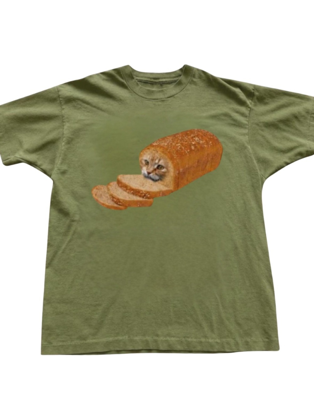 Military Cat-in-Bread Graphic Tee
